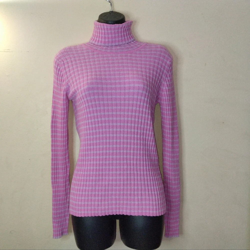 Made In Scotland 100% Cashmere Turtle Neck Sweater Size XS